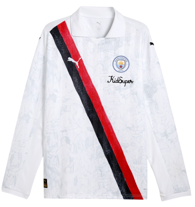 Camisa Manchester City 2025 2026 Puma oficial Kidsuper Manga Comprida